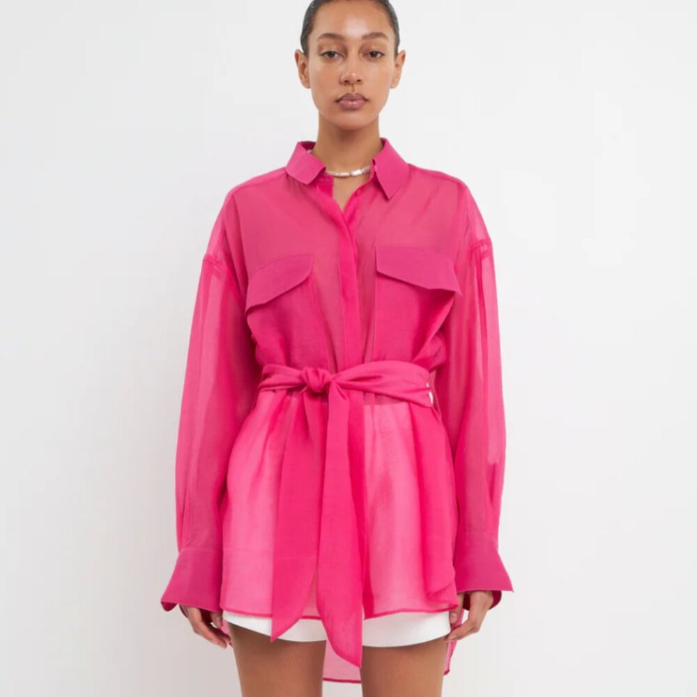 Grey Lab Sheer Overcoat